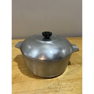 Vtg Magnalite GHC Dutch Oven Roaster 4248 Aluminum 5 qt/4.5 Liters USA Insert